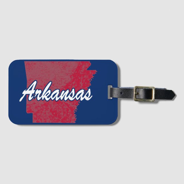Arkansas Luggage Tag (Front Horizontal)