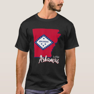 Arkansas Map Usa State Arkansas Flag Mens Womens K T-Shirt