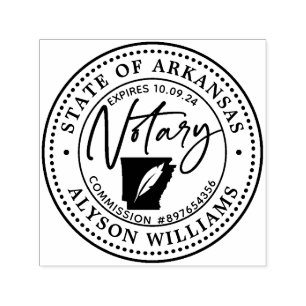 Arkansas Modern Notary Public Self-inking Stamp