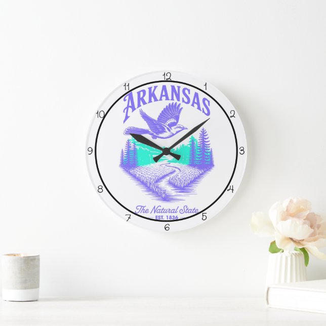 Arkansas Natural State Timepiece Large Clock (Home)