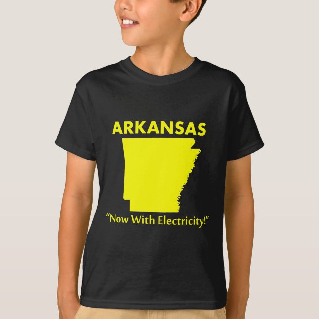 Arkansas - Now With Electricity! T-Shirt (Front)