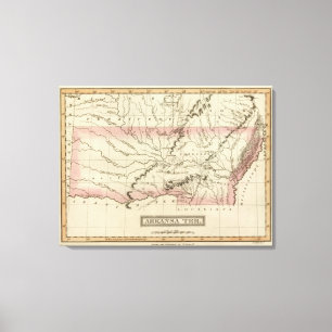 Arkansas, Oklahoma Canvas Print