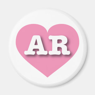 Arkansas Pink Heart - I love AR Magnet