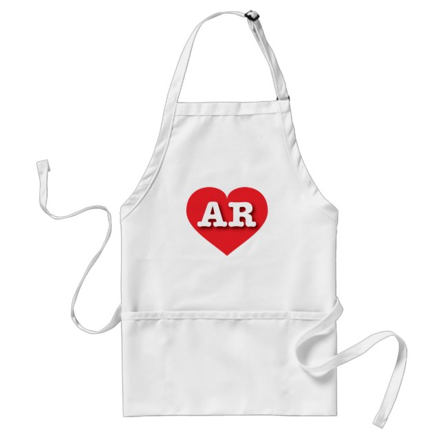 Arkansas Red Heart - I love AR Standard Apron (Front)