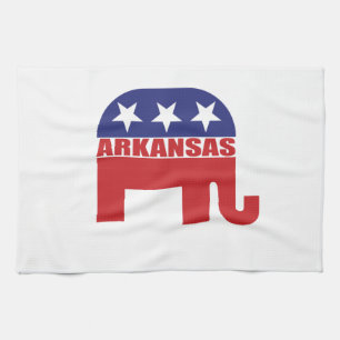 Arkansas Republican Elephant Tea Towel