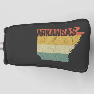Arkansas Retro Sunset Vintage Distressed Golf Head Cover