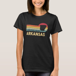 ARKANSAS Retro Vintage US State Map Arkansas Patri T-Shirt