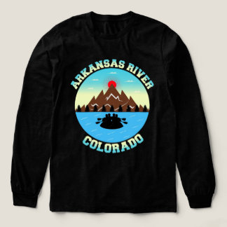 Arkansas River Colorado Adventure Vector T-Shirt Tri-Blend Shirt