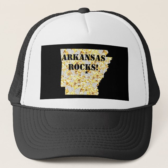 ARKANSAS ROCKS TRUCKER HAT (Front)