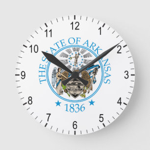 Arkansas sign round clock