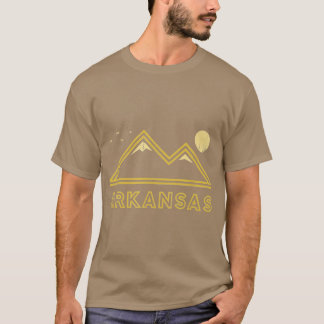 Arkansas Souvenir Hiking Mountains Sunset Vintage  T-Shirt