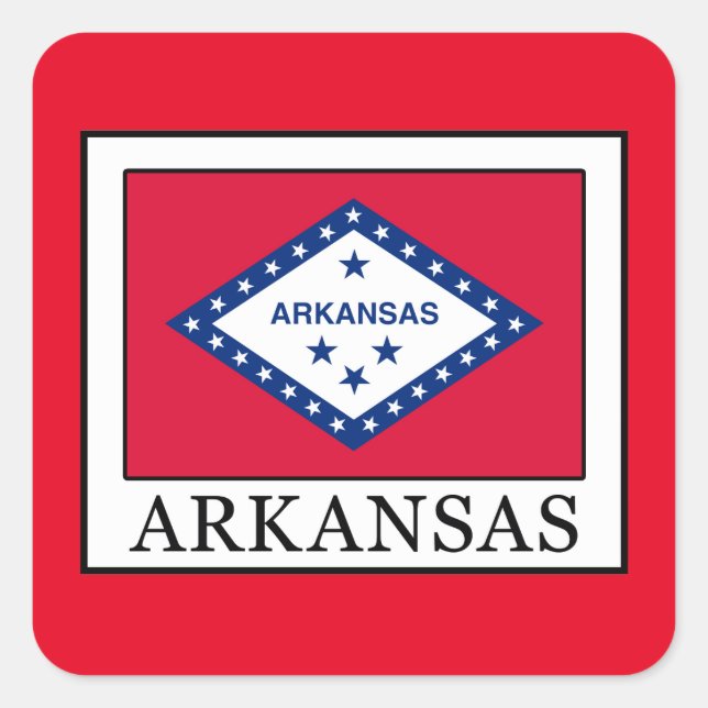 Arkansas Square Sticker (Front)