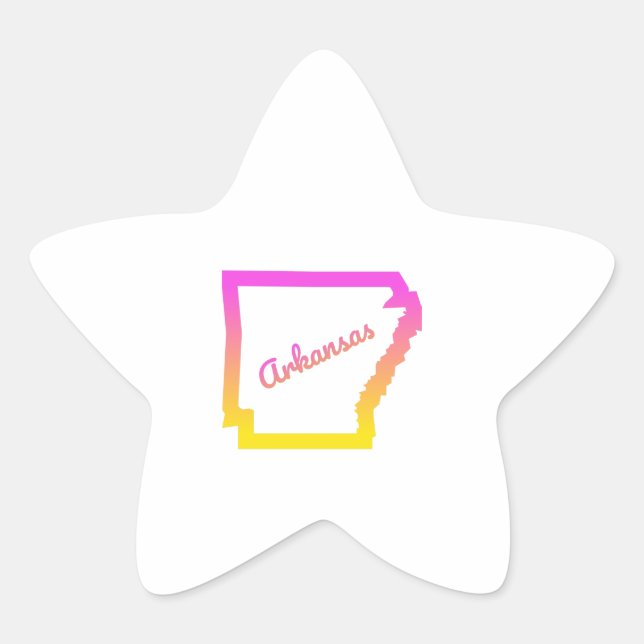 Arkansas Star Sticker (Front)