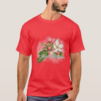 Arkansas State Apple Blossom Flower Watercolor Sti T-Shirt