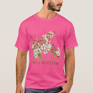 Arkansas State Apple Blossom Flower Watercolor Sti T-Shirt