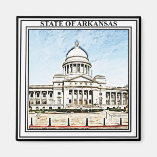 Arkansas State Capitol Magnet