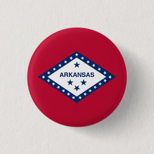 Arkansas State Flag 3 Cm Round Badge