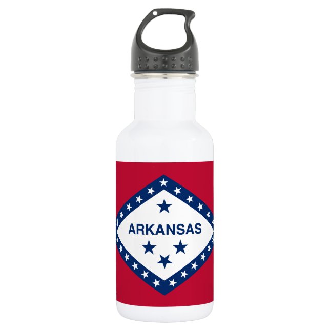 Arkansas State Flag 532 Ml Water Bottle (Front)