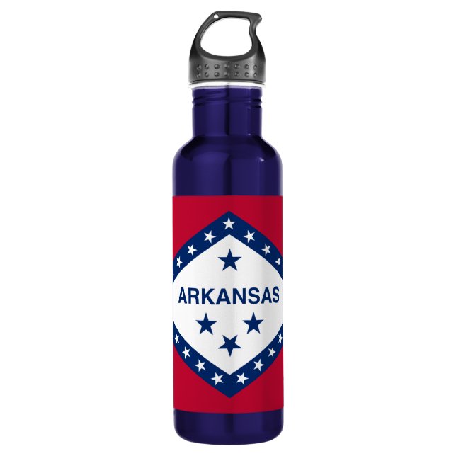 Arkansas State Flag 710 Ml Water Bottle (Front)