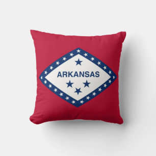 Arkansas State Flag American MoJo Pillow