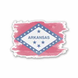 Arkansas state flag brush stroke, Arkansas