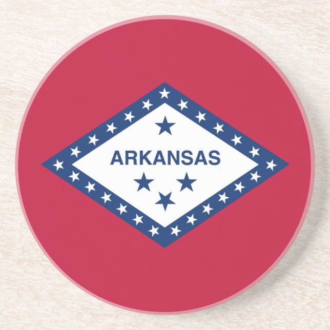Arkansas State Flag Coaster (Front)