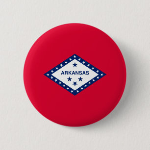 Arkansas State Flag Design 6 Cm Round Badge
