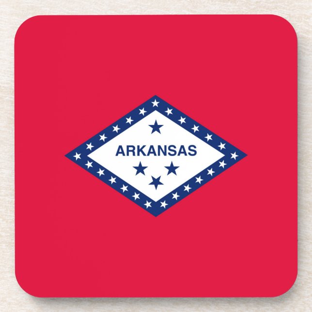 Arkansas State Flag Design Coaster (Front)