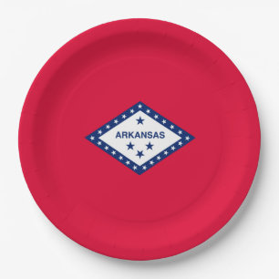 Arkansas State Flag Design Paper Plate