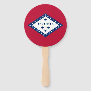 Arkansas State Flag Hand Fan