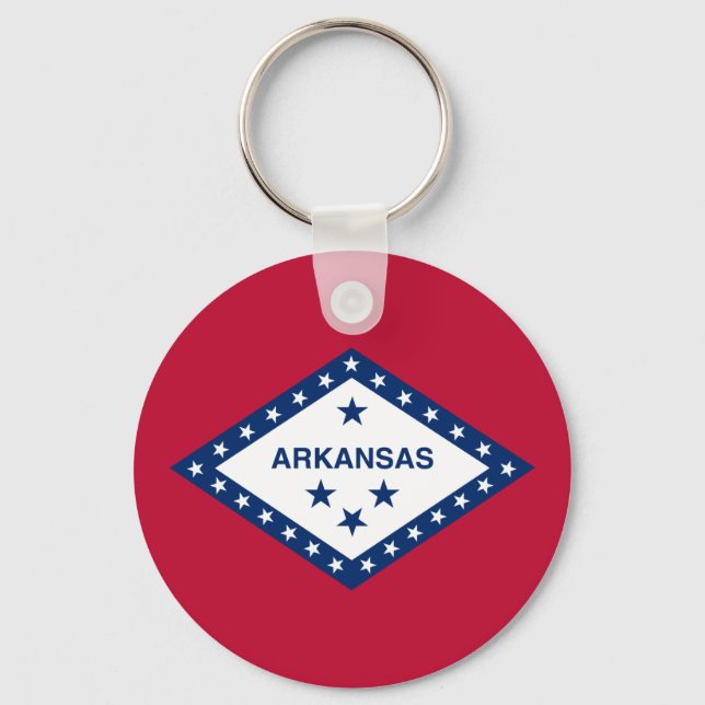 Arkansas State Flag Key Ring (Front)