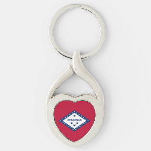 Arkansas State Flag Key Ring