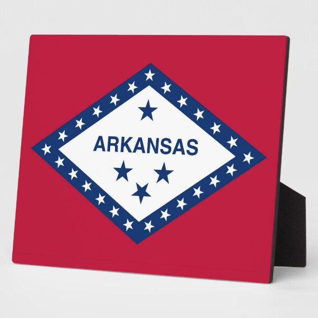Arkansas State Flag Plaque (Side)