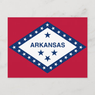 Arkansas State Flag Postcard