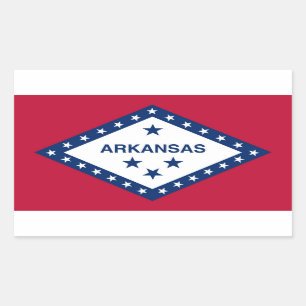 Arkansas State flag Rectangular Sticker