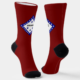 Arkansas State flag Socks