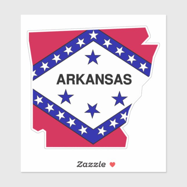 Arkansas State Flag Sticker (Sheet)