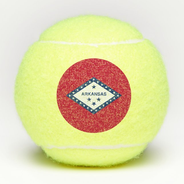 Arkansas State Flag Tennis Balls (Front)