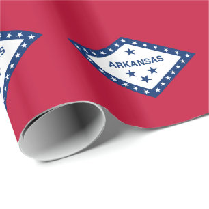 Arkansas State Flag Wrapping Paper