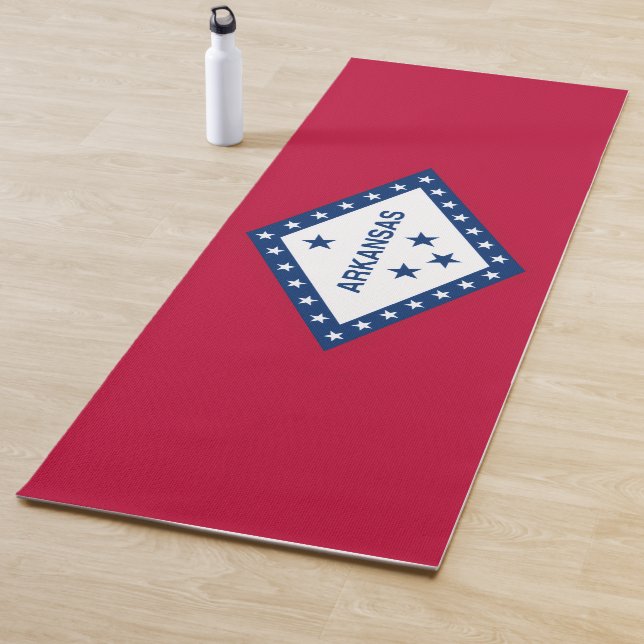 Arkansas State Flag Yoga Mat (In Situ)