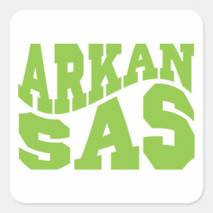 Arkansas - State Pride Square Sticker