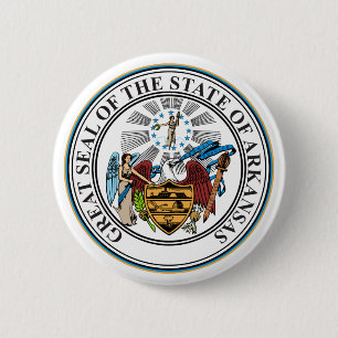 Arkansas State Seal Emblem 6 Cm Round Badge
