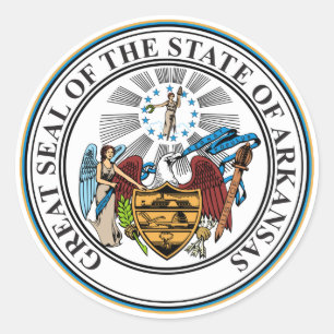 Arkansas State Seal Emblem Button
