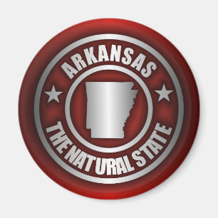 "Arkansas Steel" Magnets (Red)