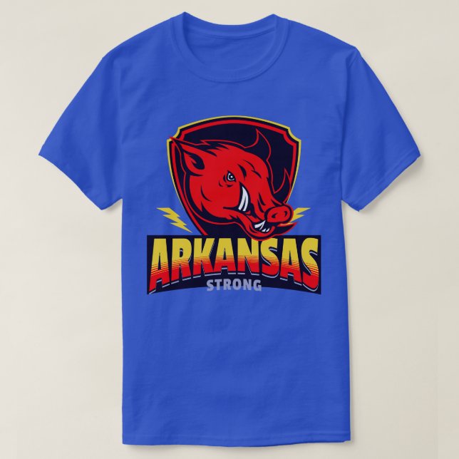 Arkansas Strong Thunder T-Shirt (Design Front)