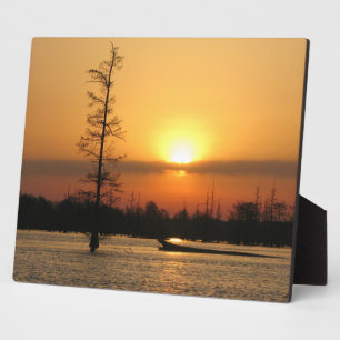 Arkansas Sunrise on Millwood Lake Canvas Print Plaque