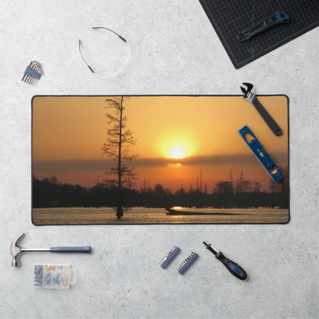 Arkansas Sunrise on Millwood Lake Desk Mat (Workstation)