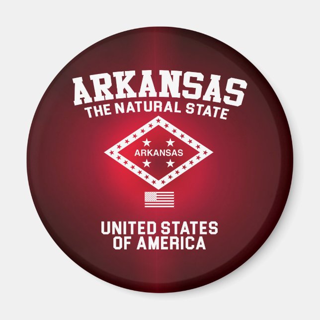 Arkansas The Natural State Magnet (Front)