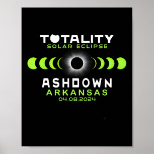 Arkansas Total Solar Eclipse 2024  Poster