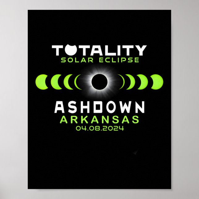Arkansas Total Solar Eclipse 2024  Poster (Front)